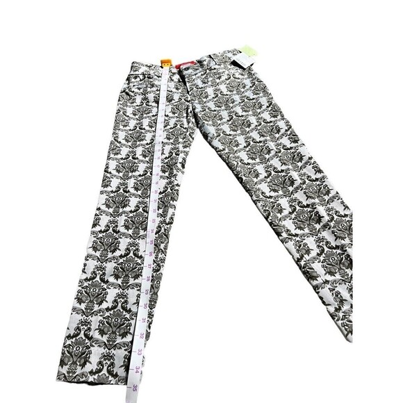 NWT Anthropologie Cartonnier Pants Charlie Ankle Siz 2 Brocade Jacquard Trousers - Picture 4 of 12
